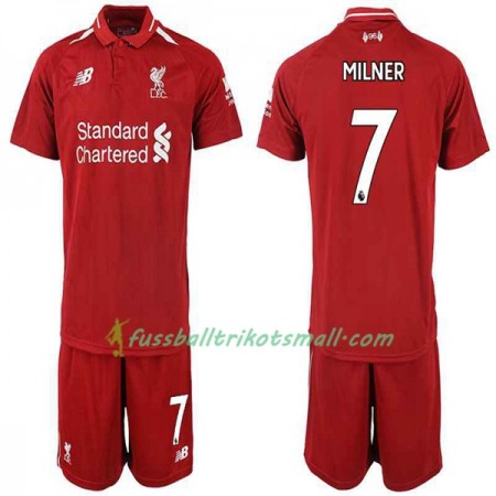 Fußballtrikots Liverpool MILNER 7 Kinder 2018-2019 Kurzarm Heimtrikotsatz kaufen